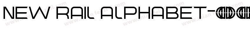 New Rail Alphabet字体转换